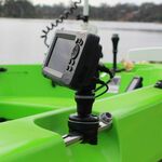 Railblaza Railmounts 19-25 in schwarz mit Fishfinder