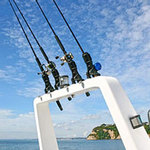 Railblaza Rod Holder II montiert auf einem GFK-Geräteträger