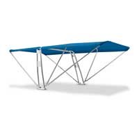 Bimini top con supporto per attrezzature