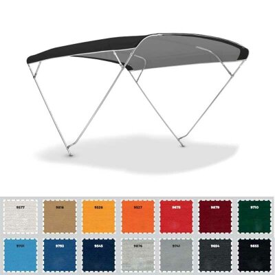 Bimini top / tettuccio parasole modello "SPORT PLUS - Bimini top / tettuccio parasole modello "SPORT PLUS" a 3 o 4 archi