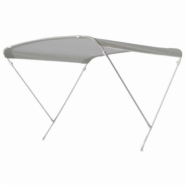 Bimini-Top / pare-soleil ELEGANCE avec 2 arceaux / hauteur 115 cm - largeur 130 cm gris