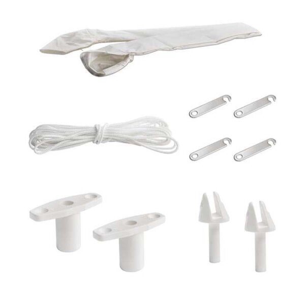 Bimini-Top / pare-soleil ELEGANCE avec 3 arceaux / hauteur 115 cm - largeur 150 cm rouge