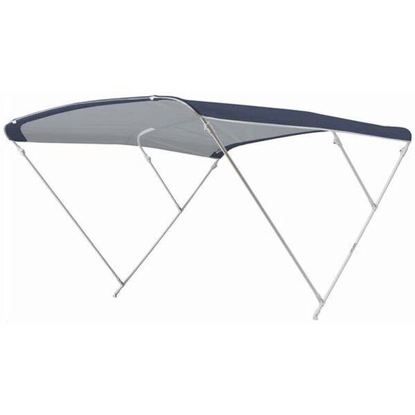 Bimini-Top / Sonnenverdeck ELEGANCE mit 3 Bögen / Höhe 115 cm - Breite 150 cm blau