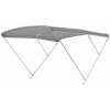 Bimini-Top / Sonnenverdeck ELEGANCE mit 3 Bögen / Höhe 140 cm - Breite 150 cm grau