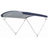 Bimini-Top / Sonnenverdeck CHIC mit 4 Bögen / Höhe 140 cm - Breite 230 cm blau