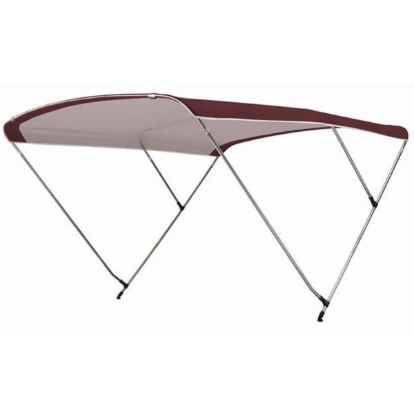 Bimini-Top / Tettuccio parasole SPORT con 4 archi / Altezza 140 cm - Larghezza 170 cm bordeaux