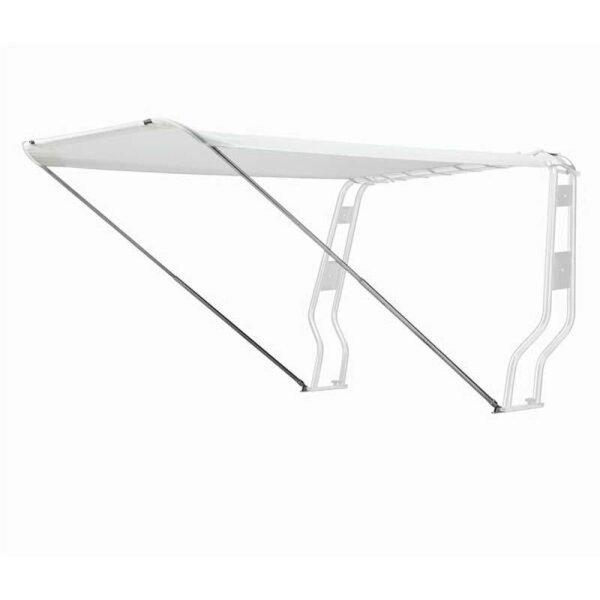 Bimini-Top / Tendalino parasole JOLLY per porta-attrezzi / Roll-Bar "GOMMONE" Larghezza 155 cm - bianco