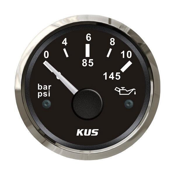 KUS Öldruckanzeige 0-10 bar - schwarz
