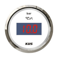 KUS &Ouml;ldruckanzeige (digital) 0-5 bar - wei&szlig;
