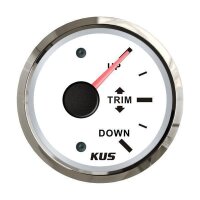 KUS Trim-Anzeige (vertikal) 0-190 Ohm - wei&szlig;