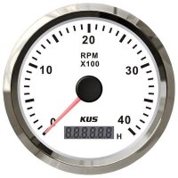 Compte-tours KUS avec compteur dheures de service pour...
