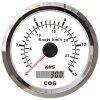 Tachimetro GPS KUS con indicatore analogico della velocità e indicatore digitale della rotta
