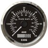 Tachimetro GPS KUS con indicatore analogico della velocità e indicatore digitale della rotta