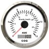 Compteur de vitesse GPS KUS avec affichage analogique de la vitesse et affichage numérique du cap