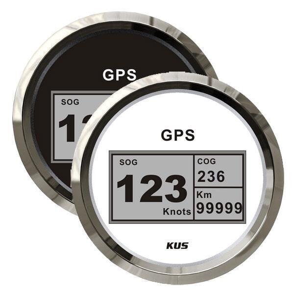 KUS GPS Digital-Speedometer mit Anzeige für Kurs, Geschwindigkeit und gefahrene Strecke
