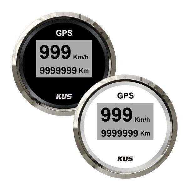 KUS GPS Digital-Speedometer mit Anzeige für Geschwindigkeit und gefahrene Strecke
