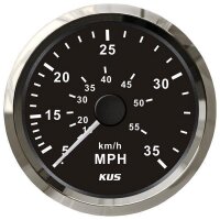 KUS analoges Staudruck-Speedometer / Geschwindigkeitsmesser