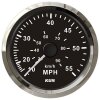 Tachimetro KUS con pressione dinamica da 0-55 mph / 100 km/h - nero