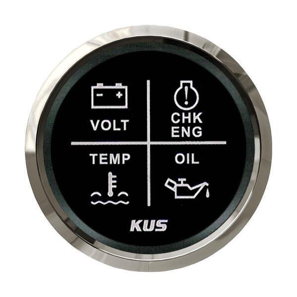 KUS Indicatore di allarme quadruplo - nero