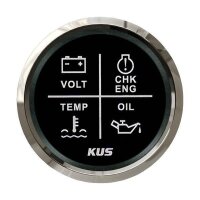 KUS Indicateur dalarme quadruple - noir