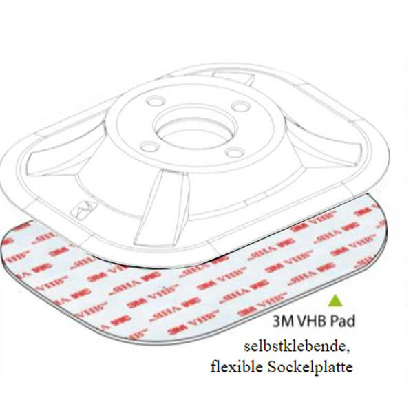 Railblaza 3M-VHB selbstklebendes Pad für RIBPort