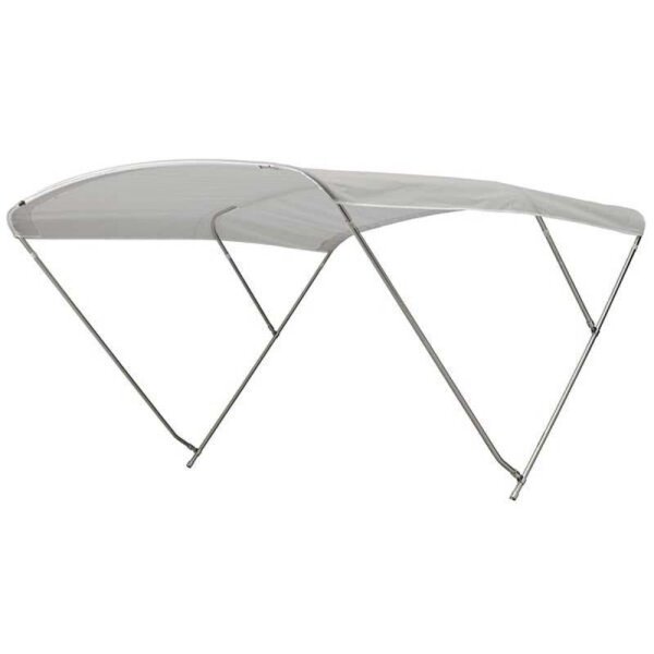 Bimini-Top / Tenda parasole ROYAL con 3 archi Altezza 115 cm - Larghezza 215 cm -  Silver (5035)