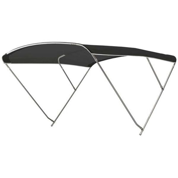 Bimini-top / pare-soleil ROYAL avec 3 arceaux Hauteur 140 cm - Largeur 185 cm - Jet Black (5032)
