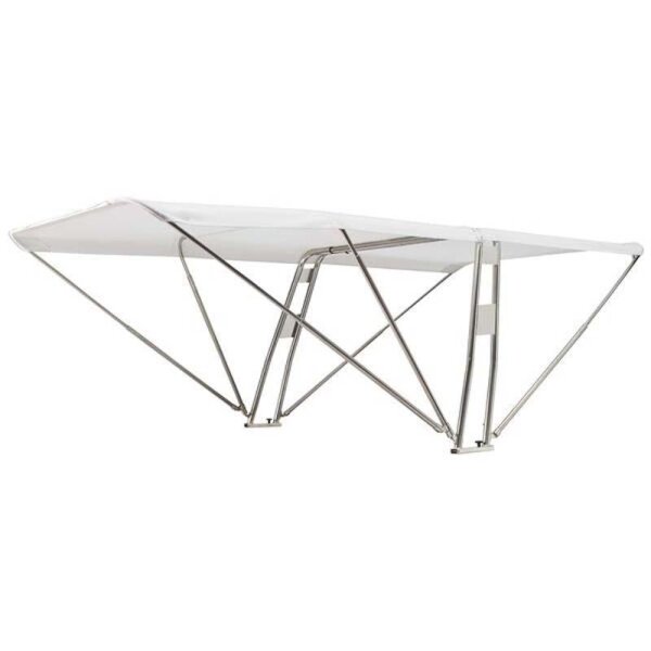 Bimini-Top / pare-soleil SUPERIOR avec support dappareils BARCA  - largeur 185 cm / hauteur 150 cm - Natural (5020)
