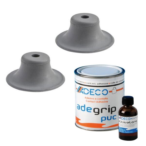 Kit di montaggio con base in gomma per tendalino bimini per gommoni - PVC