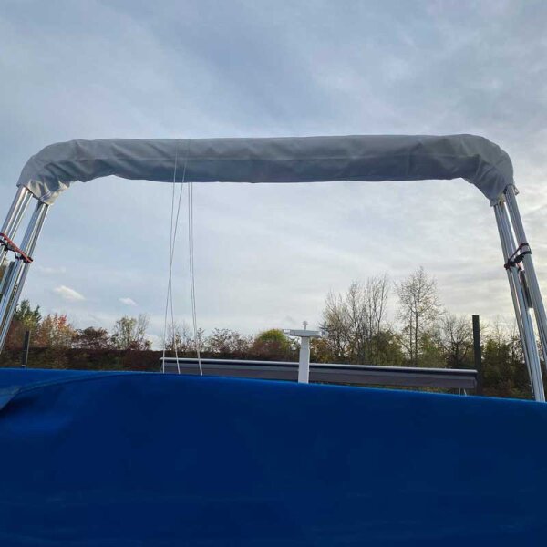 Einteilige Schutzhülle für Geräteträger und Bimini-Top