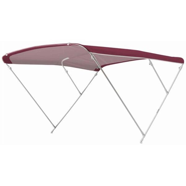 Bimini-Top / taud de soleil ELEGANCE avec 3 arceaux / hauteur 140 cm - largeur 185 cm rouge