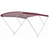 Bimini-Top / taud de soleil ELEGANCE avec 3 arceaux / hauteur 140 cm - largeur 185 cm rouge