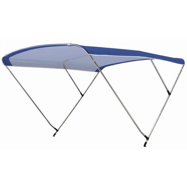 Bimini-Top / Sonnenverdeck SPORT mit 3 Bögen / Höhe 140 cm - Breite 170 cm lagune